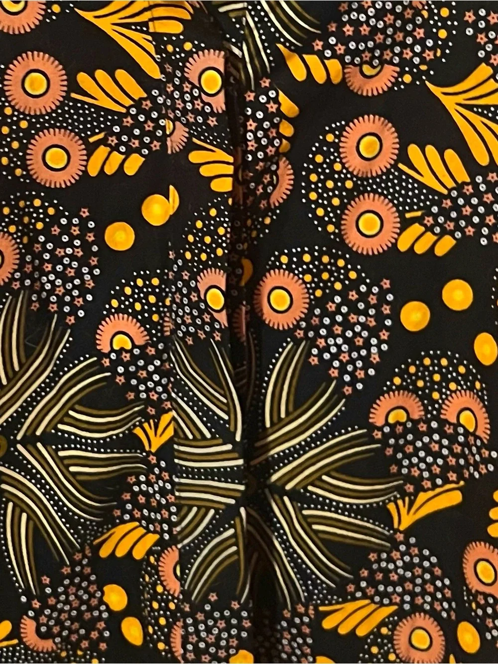 Zuri dress with Yellow & Olive Botanical Print - Picture 6 of 6